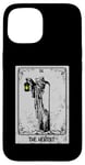 iPhone 15 Vintage The Hermit Tarot Card Gothic Retro Mystic Occult Men Case