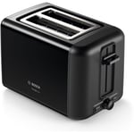 Bosch 2 Slice Toaster DesignLine in Black | TAT3P423GB | Brand new