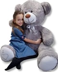 160 cm Premium Plush Krambjörn med Broderat Hjärta - Unik Present