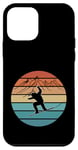 Coque pour iPhone 12 mini Snowboard Sports d'hiver Vintage Powder Snow Sunset