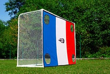 POWERSHOT But de Football 3 x 2m - Stadium - Filet épais et résistant - Tout Inclus/avec Options : Ballon de Foot ou Mur de tir (But + Mur de tir France)