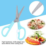 3 Color Stainless Steel Baby Food Scissors Vegetables Cutter With Plastic FIG