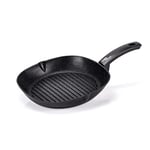 Moneta Etnea Evolution Poêle grill 28 x 28 cm, également pour induction, 100% fabriqué en Italie