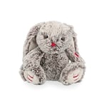 Kaloo - Rouge 24 Cm Prestige Grey Léo The Rabbit - Small Silky-Furred Soft Toy - Big-Eared Rabbit Plush - 0 Months +, K223002