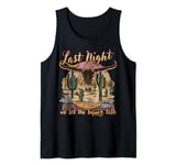 Bull Skull Last Country Music Night, We Let The Liquor Talk Tank Top