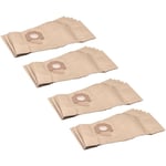 20x Sacs compatible avec Makita 447 m, VC2512L, VC2012L, P-70219, VC2010L, P-72899 aspirateur - papier, 66cm x 27,8cm marron - Vhbw