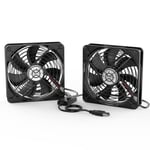 Ventilateur De Refroidissement 2 En 1 Ventilateur Usb 140Mm 5V,Ventilateur Double Pc 14Cm Avec 3 Vitesses Reglables,Compatible Pour Ps4/Ordinateur Portable/Boîtier Tv/Routeur