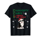 Cute Karelian Bear Dog Christmas Naughty Nice Tried my Best T-Shirt