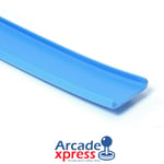 16mm 5/8" U Molding Light Blue Moulding for Arcade Machine Cabinet Bartop 