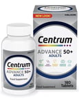 Centrum Advance 50+ Multivitamin for Adult 24 Essential Nutrients 180 Tabs NEW