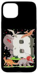 Coque pour iPhone 15 Plus Figurines dinosaures 8e anniversaire garçon 8 ans dinosaure