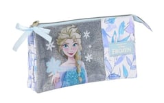 safta Trousse Triple Frozen II Memories 22 x 12 x 3 cm, Multicolore, Standard (812273744), Multicolore, Estándar, décontracté