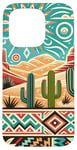 iPhone 15 Pro Southwest Red Rocks Desert Cacti Cactus Turquoise Brown Case