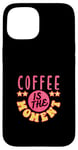 Coque pour iPhone 15 Café en grains de caféine Lover Tasse à café Barista