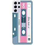 Coque pour Galaxy S21 ULTRA cassette grise