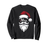 Santa Mrs And Mr Couples Matching Christmas Wife Husband Pjs Sweatshirt