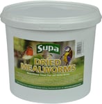 Supa Dried Mealworms for Wild Birds, 3 Litre Bucket, High Energy Protein Rich Treat For Garden Birds, Attract More Birds To Your Garden, Quality Wild Bird Food.