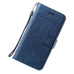 Leather phone Cover for Samsung M10/A10, with card slots, with landyard