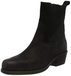 Shabbies Amsterdam Femme Shs0715 Chelsea Boot 4.5 CM Daim CIRÉ, Black, 36 EU