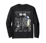 Star Wars R2-D2 Astromech Droid Schematic Long Sleeve T-Shirt