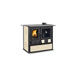 La Nordica Extraflame Cuisine La Bois Rose 4.0 8,4 Kw pour 240 M ³ Poêle Crème