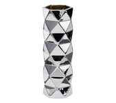 Vase H. 30 cm FACETTES Silver