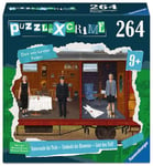 Ravensburger X Crime Kids 13380 – Vol dans Le Train – Jeu de Puzzle de 264 pièces pour 1 à 4 Jeunes détectives à partir de 9 Ans