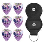 My Little Pony Kit d'accessoires de guitare avec porte-clés en cuir pour guitare électrique, basse, ukulélé