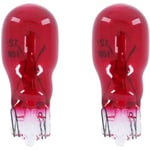 Cyclingcolors - 2x Ampoule 12V 10W T13 W2.1x9.5d clignotant latéral voiture moto scooter éclairage goutte d'eau lampe tableau bord indicateur, rouge