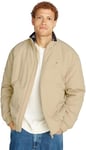 Tommy Jeans Veste Homme Essential Padded Jacket avec Fermeture Éclair, Beige (Gentle Gold), L