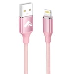 3M iPhone Charger Cable, MFi Certified Lightning Cable Long iPhone Charging Cable Braided iPhone Charger USB Fast Charging Lead Cable for iPhone 14 13 12 11 Pro Max XS XR X 8 7 6 Plus 5,iPad-Pink