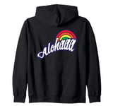 Aloha and Rainbows for the Islands in Hawaii Zip Hoodie