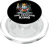 Cracker King Funny Christmas New Year's Eve Party Cracker PopSockets PopGrip for MagSafe