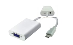 MicroConnect Adapter HDMI - VGA M/F  White MICRO