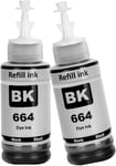 664 Encre Compatible avec Epson 664 Bouteille d'encre Multipack pour ET-2500 ET-2550 ET-2600 ET-2650 ET-3600 ET-4500 ET-4550 ET-14000 ET-15000 ET-16500 L100 L110 L200 L210 L350 L355 L365