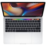 MacBook Pro Touch Bar 13" Core i7 1,7 Ghz 16 GB 256 GB SSD Silver (2019) - Nytt batteri - Renoverad - Utmärkt skick - Refurbished Grade A+ - Swedish