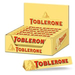 Toblerone Swiss Milk Chocolate with Honey and Almond Nougat 360g - Pack of 20