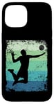 Coque pour iPhone 15 Joueur de volleyball vintage homme femme beach volley ball