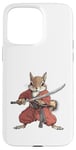 Coque pour iPhone 15 Pro Max Anime Samurai Squirrel Warrior Kids