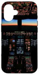 Coque pour iPhone 16 Avion Cockpit Vol Esthétique Night Instruments Pilote