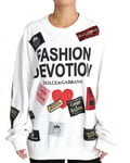 Dolce & Gabbana Pull Blanc Mode Devotion Pull IT44 / US10/L