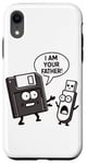 Coque pour iPhone XR Disquette vers clé USB 90s 00s Ordinateur Drôle Geek Joke