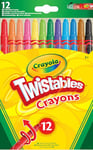 CRAYOLA Twistables Colouring Crayons, Multicolor, 12 Count (Pack of 1)