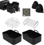 2 Grills 2 Silicone Trays And 2 Mitts Fully Compatible With Ninja Air Fryer