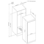 CDA CRI681 Integrated full height frost free freezer