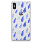 iPhone X / iPhone XS Fashion Skal - Vattendroppar