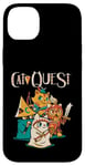 Coque pour iPhone 14 Plus Cat Quest RPG Hero Cats Jeu vidéo RPG Gamer Funny Cat