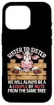 Coque pour iPhone 16 Pro Sister to Sister We will Aways Be A Couple of Nuts