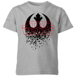 T-Shirt Enfant Emblème Explosé - Star Wars - Gris - 3-4 ans