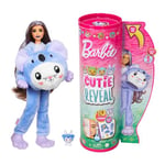 Barbie Coffret Cutie Reveal Avec Poupée Articulée, Amis En Peluche Et Accessoires Inclus, 4 Sachets-Surprises, Thème Costumes, À Collectionner, Jouet Enfant, A Partir De 3 Ans, HRK26